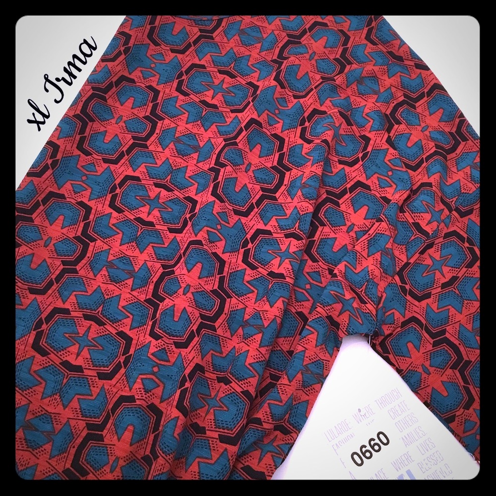 Lularoe Irma geometric print XL NWT